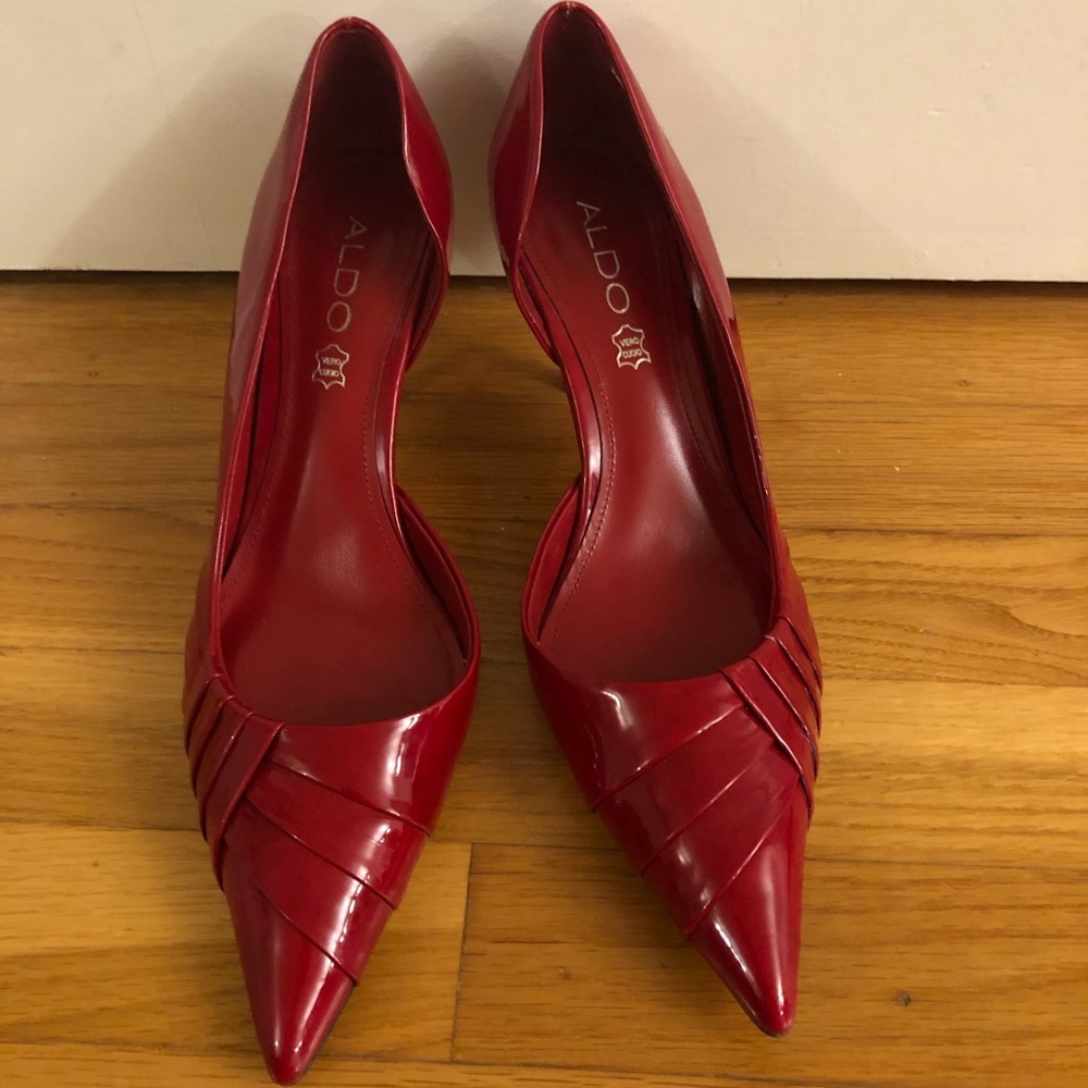 Aldo Red Patent Leather Shoes